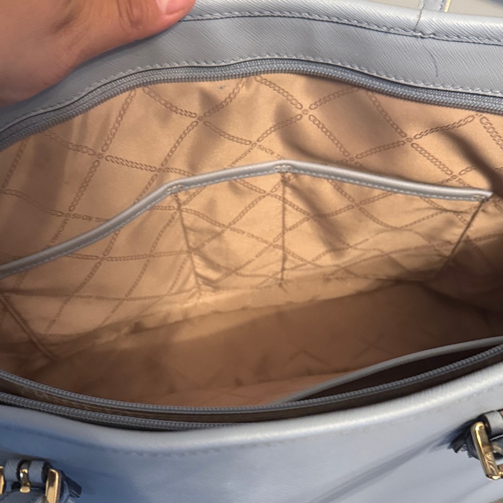 Michael Kors Sky Blue Tote Bag - Picture 3 of 6